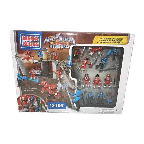 Mega Bloks POWER RANGERS Super Megaforce Ultimate Battle Pack #89600 NIB 120 Pcs